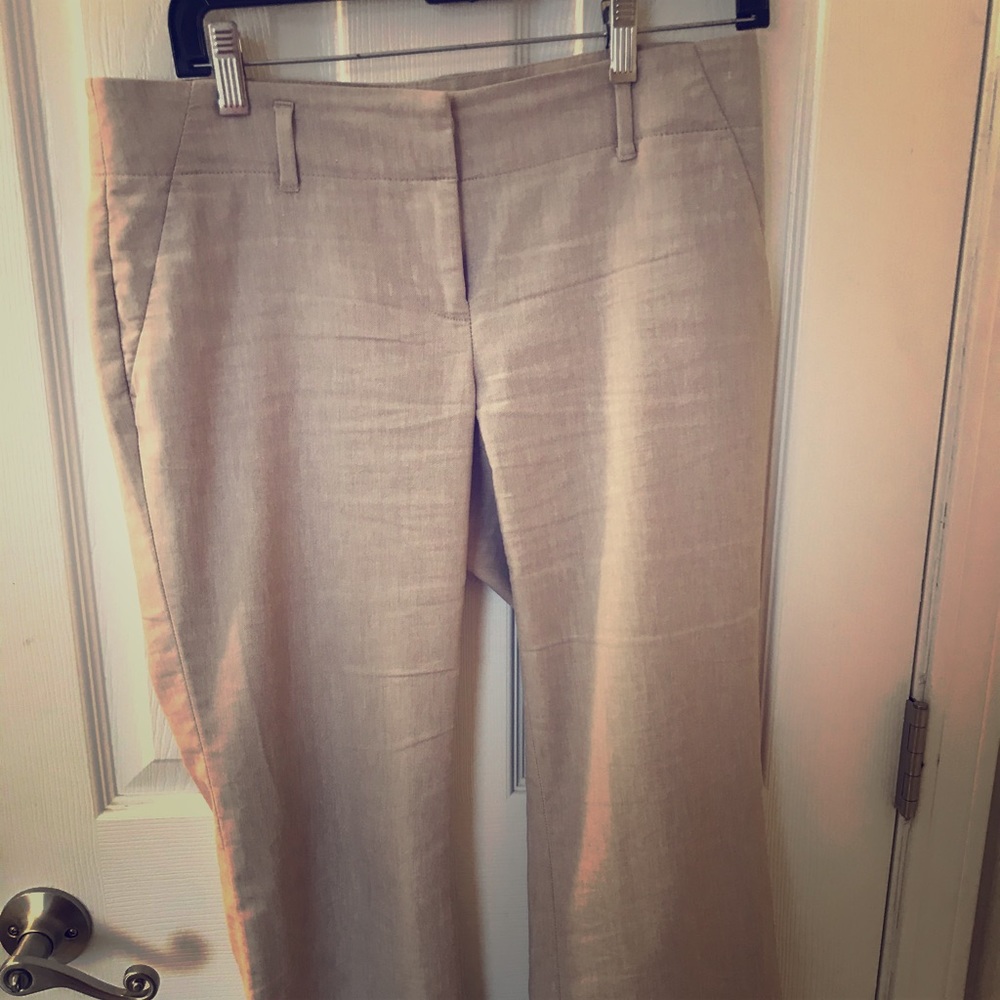 Ann Taylor tan/twill pants